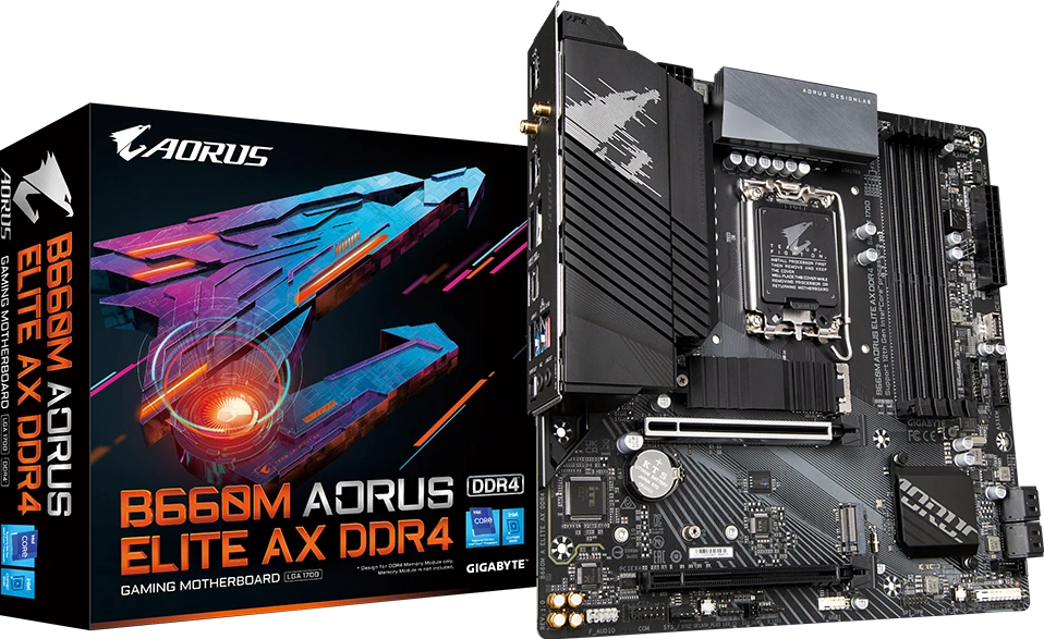 Gigabyte B660M AORUS ELITE AX DDR4 (Rev. 1.x)